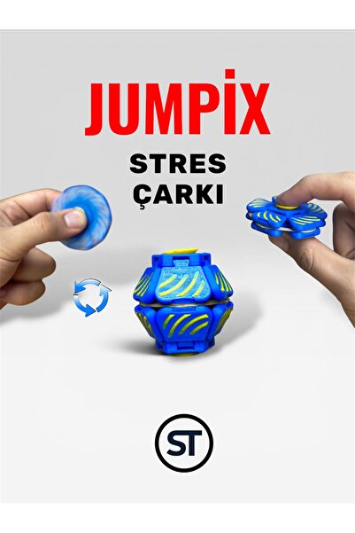 Storm3D JUMPİX/HOPLAÇ/ ÇARKLI STRES OYUNCAĞI/BAS ÇEK ÇEVİR