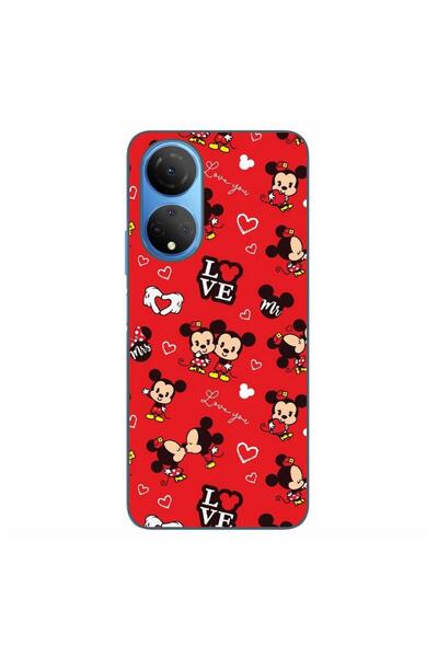 OEM Husa compatibila cu Honor X7 Silicon Gel Tpu Model Mickey Love Pattern Rosie