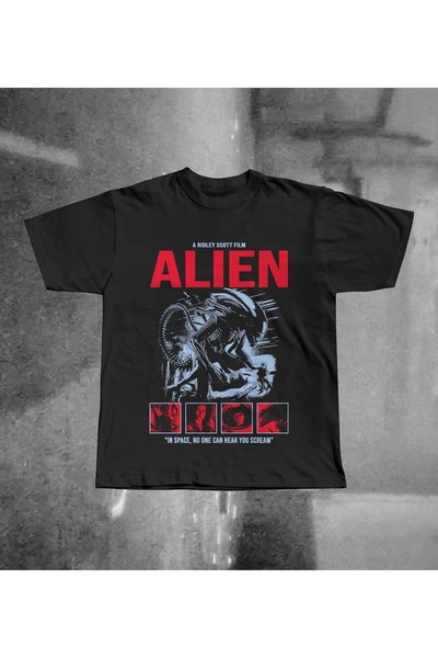 Grafftee Clothing Alien Printed Unisex Oversize T-Shirt