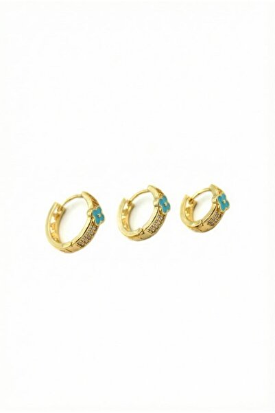 atastore2017 3-Piece Hoop Earrings - Turquoise