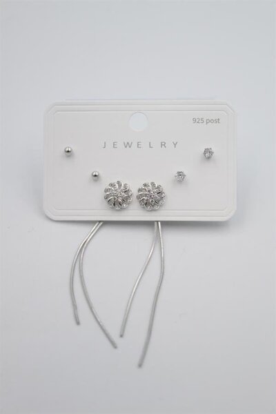 atastore2017 Multiple Set Earrings - Silver