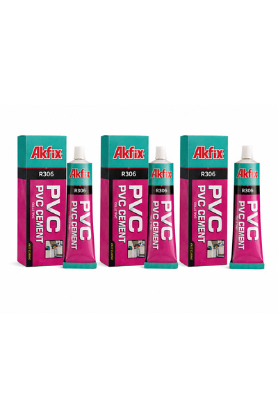Akfix R306 Adeziv PVC Profesional cu Uscare Rapidă, Lipici pentru Țevi și Fit...