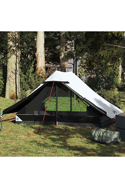 vidaxl Camping tent, 2 persons, white, opaque fabric, Waterproof