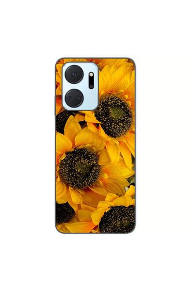 OEM Husa compatibila cu Honor X7a Silicon Gel Tpu Model Floarea Soarelui