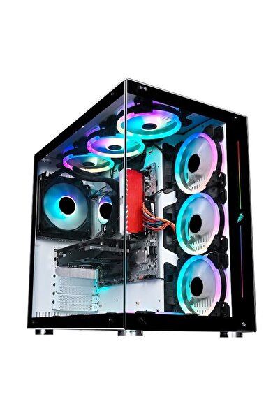 1ST PLAYER Carcasa 1stPLAYER® Gaming SP8-wh SteamPunk, ATX, 7 ventilatoare aR...
