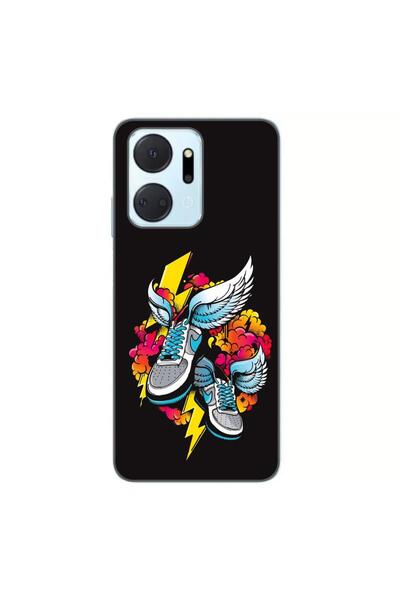 OEM Husa compatibila cu Honor X7a Silicon Gel Tpu Model Fashion Sneakers