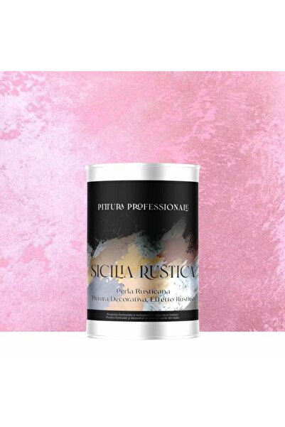 YaYa Color Vopsea Decorativă Sicilia Rustica Trandafir Roz 2L – Efect Perlat ...