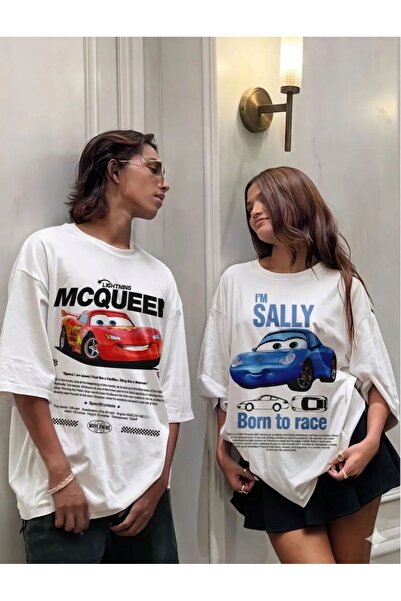 LELVANİ Couple's Love Combination Lightning Mcqueen - I'M Sally Born to Race ...