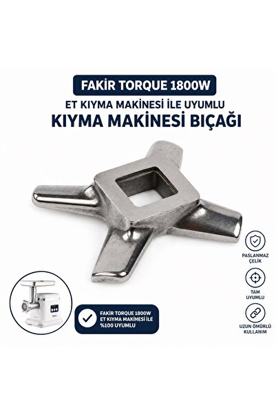 Supervac Fakir Torque 1800W Et Kıyma Makinesi İle Uyumlu Kıyma Makinesi Bıçağı