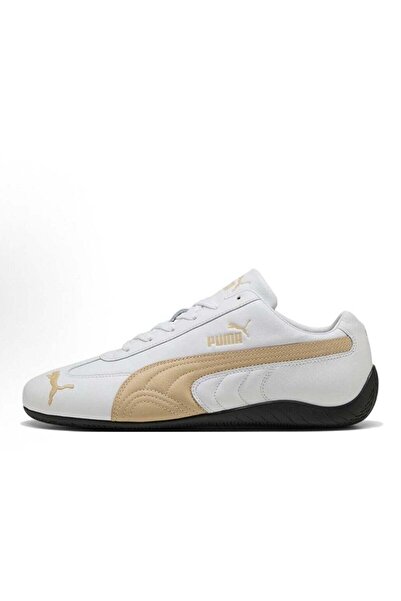 Puma Golf Speedcat OG Sneakers White/Gold For Men/Women/Students