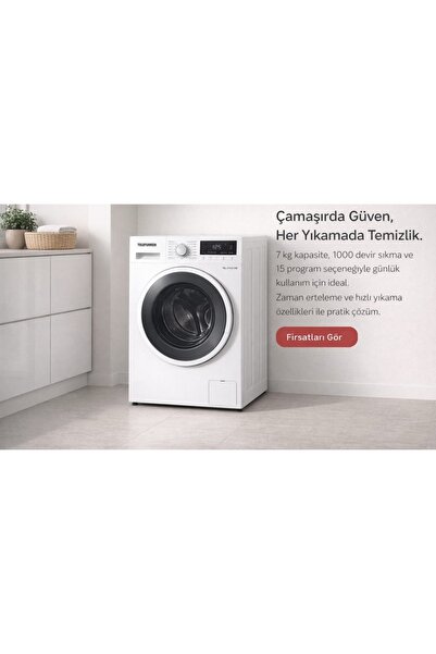 Telefunken TEL6100CM 6 kg Çamaşır Makinesi