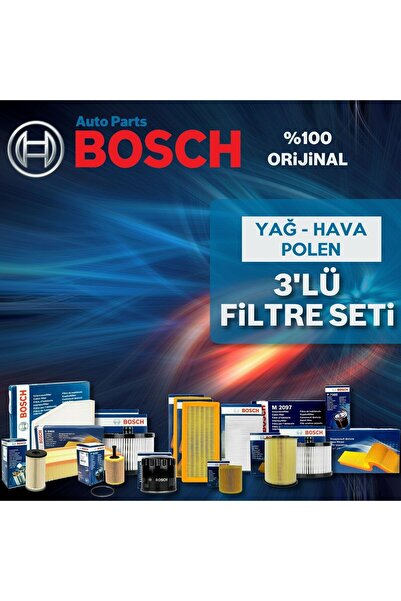 Bosch BMW 3 Serisi 3.16i 3.18i 3.20i E90 E91 E92 E93 Filtre Bakım Seti 2006-2...