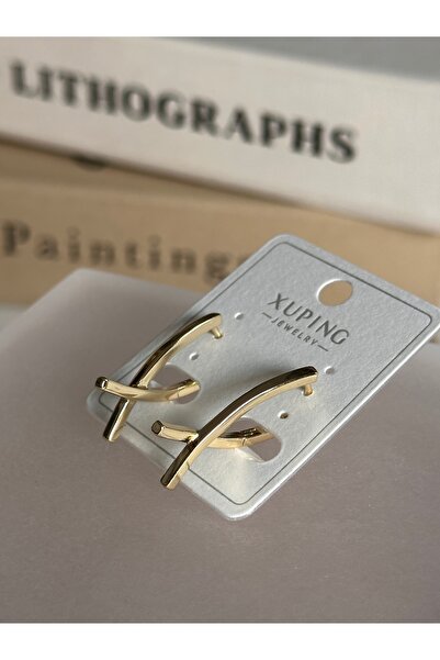 Bade Jewelry Xuping Gold Modern Design Tarnish Resistant Steel Luxury Earrings