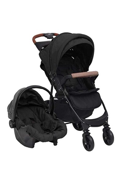 vidaxl 3-in-1 baby stroller, anthracite, steel