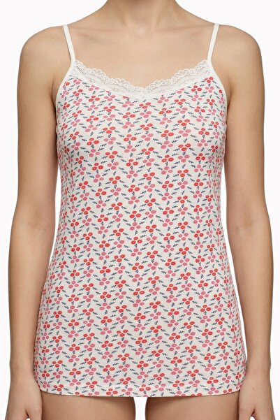 hadiora Duru Women's Ecru Floral Printed Undershirt