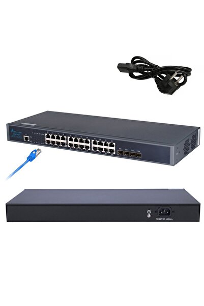 Extralink Chiron |   Comutator |   24x RJ45 1000Mb/s, 4x SFP+, L3, gestionat