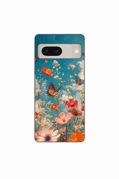 OEM Husa compatibila cu Google Pixel 8 Silicon Gel Tpu Model Flori si Fluturi
