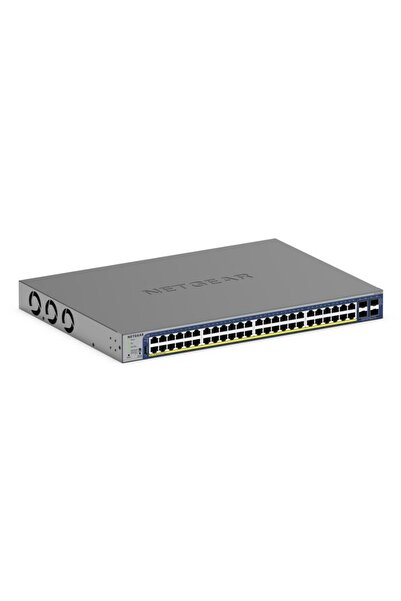 NETGEAR Switch inteligent stivuibil cu 52 de porturi PoE Gigabit/10G (GS752TXP)
