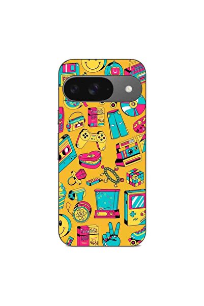OEM Husa compatibila cu Google Pixel 9 Silicon Gel Tpu Model Pop Art Vintage