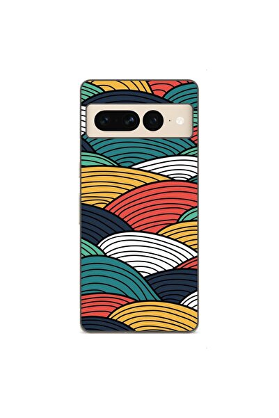 OEM Husa compatibila cu Google Pixel 8 Pro Silicon Gel Tpu Model Abstract Str...