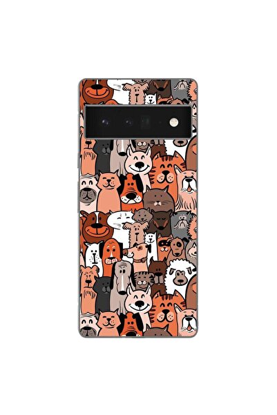 OEM Husa compatibila cu Google Pixel 6 Pro Silicon Gel Tpu Model Caini si Pis...