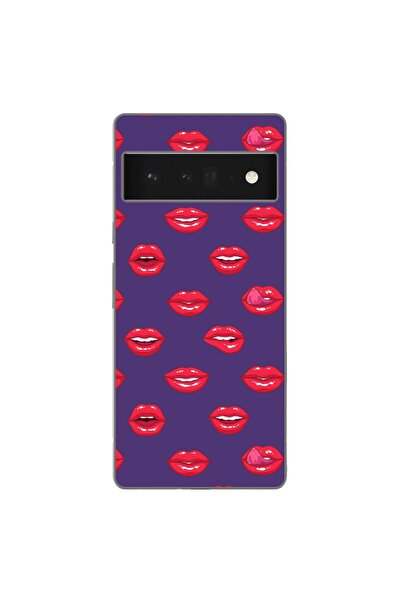 OEM Husa compatibila cu Google Pixel 6 Pro Silicon Gel Tpu Model Buze Pattern