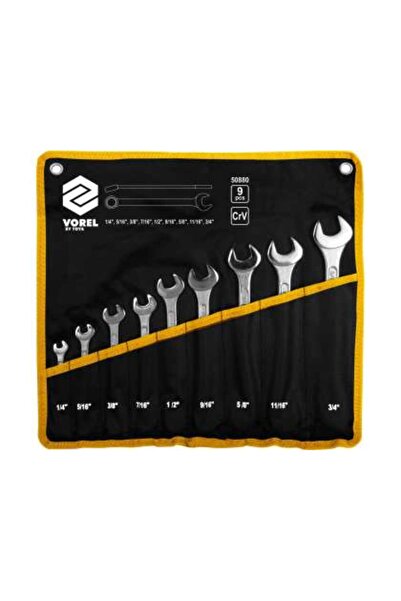 Vorel Set Chei Combinate Inch, 9 buc.