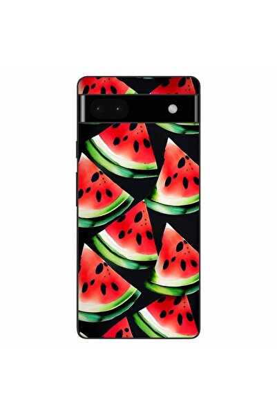 OEM Husa compatibila cu Google Pixel 6A Silicon Gel Tpu Model Watermelon Slices