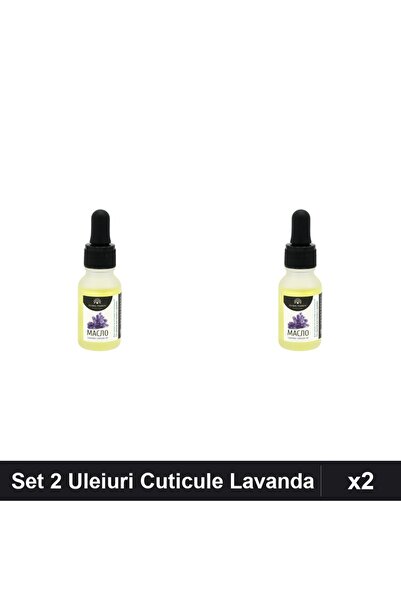 global fashion Set 2 Uleiuri Cuticule cu Pipeta, Lavanda 15ml, Îngrijire Ungh...