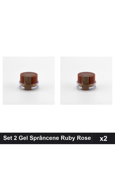 Ruby Rose Set 2 Gel pentru Sprâncene Light, Brow Styling, Manichiura