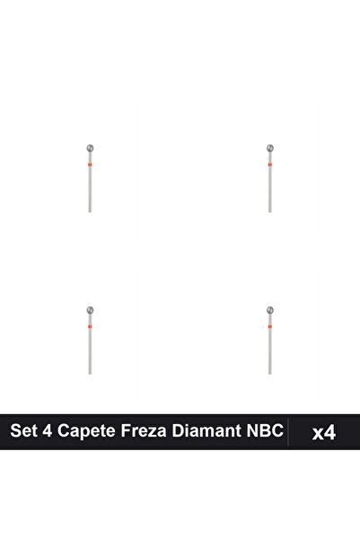 NAİLS Set 4 Capete Freze Diamant NBC Sfera Rosie, Duritate Medie, Manichiura ...