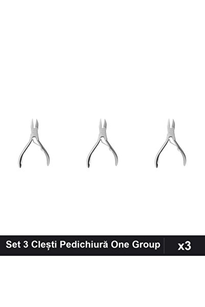 One Group Set 3 Clești Pedichiură Mare One Group, Îngrijire Unghii Profesională