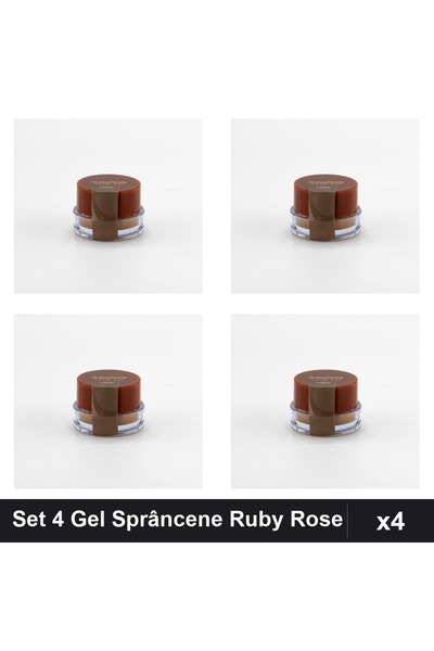 Ruby Rose Set 4 Geluri pentru Sprâncene Light, Manichiura Profesională