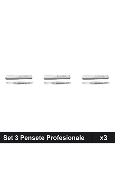One Group Set 3 Pensete Profesionale cu Suport One Group, Clești Unghiere Man...