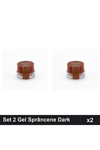 Ruby Rose Set 2 Gel Sprâncene Dark, Produs Styling Profesional Manichiură