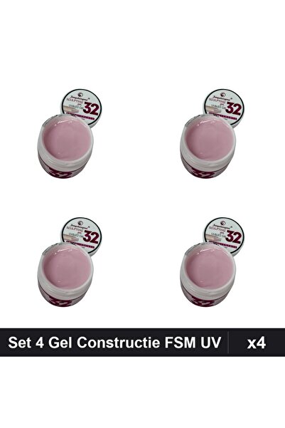 FSM Set 4 Gel Constructie 15g, Builder Gel UV LED, Sculpting Manichiura
