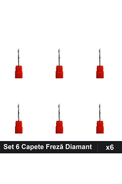 NAİLS Set 6 Capete Freză Diamant Unghii, Manichiura Profesională, Pedichiură