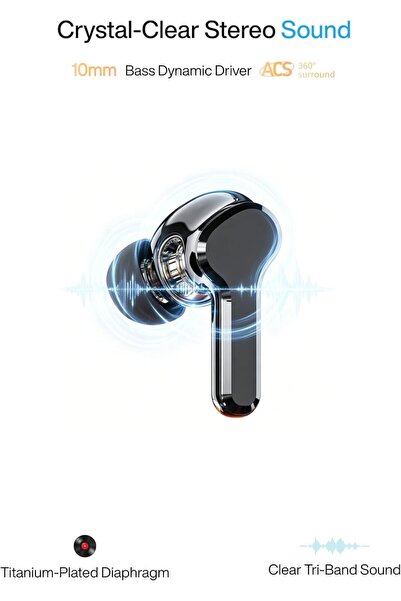 g-tab X5 Pro AI Bluetooth Earbuds | AI Noise Cancellation & Live Translation | TWS True Wireless Earphones | Smart Assistant | Touch Control | Type-C | 40H Battery | In-Ear