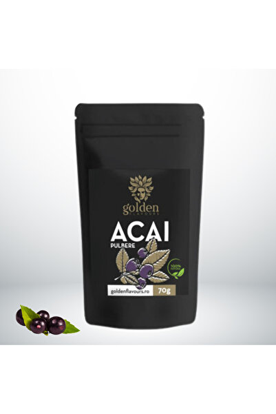 Golden Flavours Acai Pulbere 100% Naturală, 70g