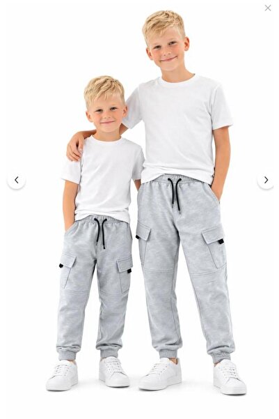 aykidsclup AY KİDS Pantaloni de trening pentru băieți cu buzunare cargo – Pan...