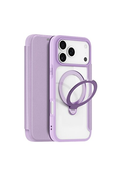 Dux Ducis Skin X Pro Series Magsafe Θήκη Βιβλίο Purple (Apple iPhone 17 Pro)