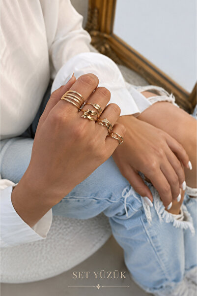 Jack Ferrero Gold Color Ring Set