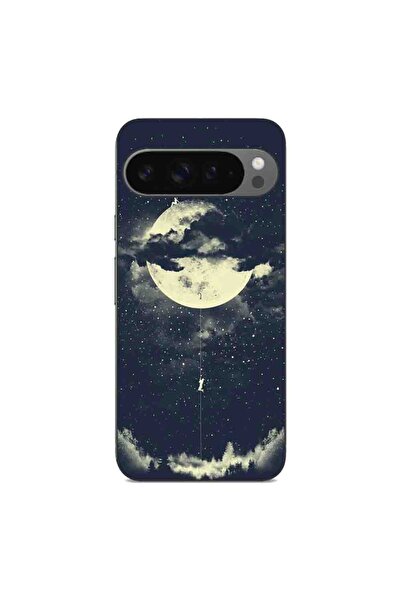 OEM Husa compatibila cu Google Pixel 9 Pro XL Silicon Gel Tpu Model Moon Clim...