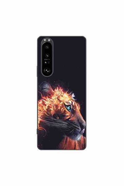 OEM Husa compatibila cu Sony Xperia 1 III Silicon Gel Tpu Model Flameborn Tiger