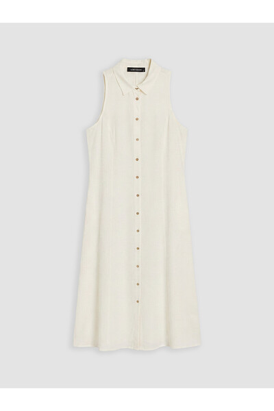 LC Waikiki Nevavm Linen Blend Shirt Dress with a Difference