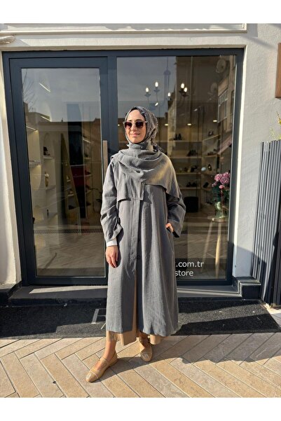 QOOQ STORE 26SS602 Mist Kadın Trenc PETROL