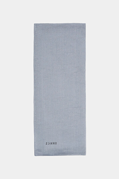 Zühre Soft Floral Patterned Powder Gray Shawl 0058