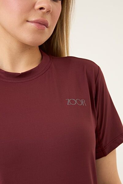 Zoor Kadın Kısa Kol Compression Fitness Gym Spor Body Tshirt