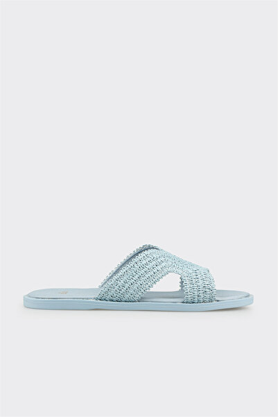 Elle Shoes Mavi Kadın Terlik