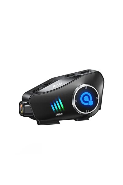 ne lazım bana Q28 Motosiklet Kask Bluetooth Kulaklık 1080p Kamera Interkom Ku...